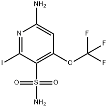 6-Amino-2-iodo-4-(trifluoromethoxy)pyridine-3-sulfonamide Structure