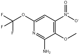 2-Amino-3-methoxy-4-nitro-6-(trifluoromethoxy)pyridine 구조식 이미지