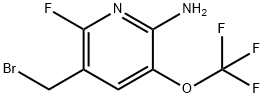 2-Amino-5-(bromomethyl)-6-fluoro-3-(trifluoromethoxy)pyridine Structure