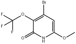 4-Bromo-2-hydroxy-6-methoxy-3-(trifluoromethoxy)pyridine Structure