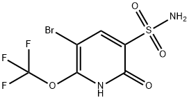 3-Bromo-6-hydroxy-2-(trifluoromethoxy)pyridine-5-sulfonamide Structure