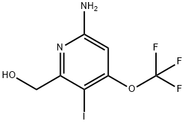 6-Amino-3-iodo-4-(trifluoromethoxy)pyridine-2-methanol Structure