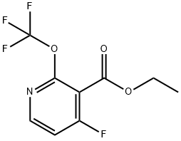 Ethyl 4-fluoro-2-(trifluoromethoxy)pyridine-3-carboxylate Structure