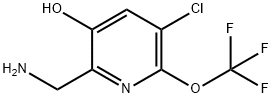 2-(Aminomethyl)-5-chloro-3-hydroxy-6-(trifluoromethoxy)pyridine Structure