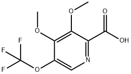 3,4-Dimethoxy-5-(trifluoromethoxy)pyridine-2-carboxylic acid Structure