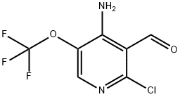 4-Amino-2-chloro-5-(trifluoromethoxy)pyridine-3-carboxaldehyde Structure