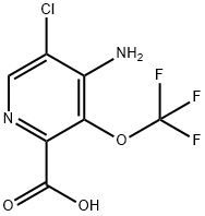 4-Amino-5-chloro-3-(trifluoromethoxy)pyridine-2-carboxylic acid Structure