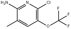 2-Amino-6-chloro-3-methyl-5-(trifluoromethoxy)pyridine Structure