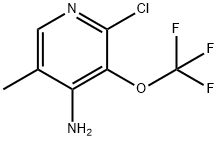 4-Amino-2-chloro-5-methyl-3-(trifluoromethoxy)pyridine Structure