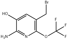 2-Amino-5-(bromomethyl)-3-hydroxy-6-(trifluoromethoxy)pyridine Structure