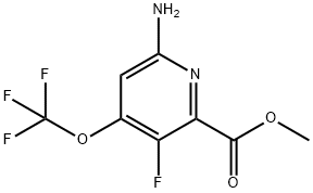 Methyl 6-amino-3-fluoro-4-(trifluoromethoxy)pyridine-2-carboxylate Structure