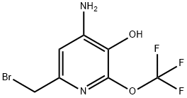 4-Amino-6-(bromomethyl)-3-hydroxy-2-(trifluoromethoxy)pyridine Structure