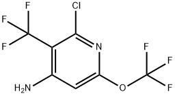 4-Amino-2-chloro-6-(trifluoromethoxy)-3-(trifluoromethyl)pyridine Structure