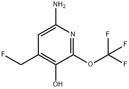 6-Amino-4-(fluoromethyl)-3-hydroxy-2-(trifluoromethoxy)pyridine Structure