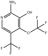 2-Amino-3-hydroxy-4-(trifluoromethoxy)-5-(trifluoromethyl)pyridine Structure