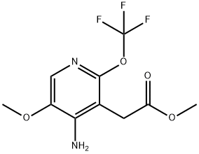 Methyl 4-amino-5-methoxy-2-(trifluoromethoxy)pyridine-3-acetate Structure