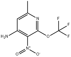 4-Amino-6-methyl-3-nitro-2-(trifluoromethoxy)pyridine Structure