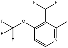 3-(Difluoromethyl)-2-methyl-4-(trifluoromethoxy)pyridine Structure