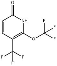 6-Hydroxy-2-(trifluoromethoxy)-3-(trifluoromethyl)pyridine Structure