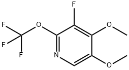 4,5-Dimethoxy-3-fluoro-2-(trifluoromethoxy)pyridine Structure