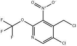 5-Chloro-4-(chloromethyl)-3-nitro-2-(trifluoromethoxy)pyridine Structure