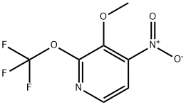 3-Methoxy-4-nitro-2-(trifluoromethoxy)pyridine Structure