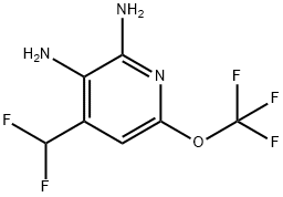 2,3-Diamino-4-(difluoromethyl)-6-(trifluoromethoxy)pyridine Structure