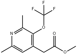 Methyl 2,6-dimethyl-3-(trifluoromethoxy)pyridine-4-acetate Structure