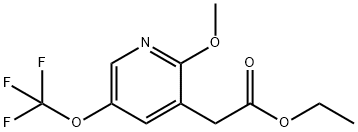 Ethyl 2-methoxy-5-(trifluoromethoxy)pyridine-3-acetate Structure