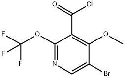 5-Bromo-4-methoxy-2-(trifluoromethoxy)pyridine-3-carbonyl chloride Structure