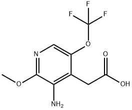 3-Amino-2-methoxy-5-(trifluoromethoxy)pyridine-4-acetic acid Structure