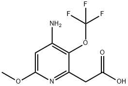 4-Amino-6-methoxy-3-(trifluoromethoxy)pyridine-2-acetic acid Structure