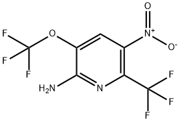 2-Amino-5-nitro-3-(trifluoromethoxy)-6-(trifluoromethyl)pyridine Structure