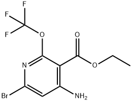 Ethyl 4-amino-6-bromo-2-(trifluoromethoxy)pyridine-3-carboxylate Structure