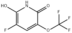 2,6-Dihydroxy-3-fluoro-5-(trifluoromethoxy)pyridine Structure