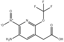 3-Amino-2-nitro-6-(trifluoromethoxy)pyridine-5-acetic acid Structure