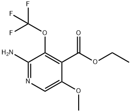 Ethyl 2-amino-5-methoxy-3-(trifluoromethoxy)pyridine-4-carboxylate Structure