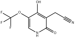 2,4-Dihydroxy-5-(trifluoromethoxy)pyridine-3-acetonitrile Structure