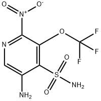 5-Amino-2-nitro-3-(trifluoromethoxy)pyridine-4-sulfonamide Structure