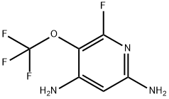 4,6-Diamino-2-fluoro-3-(trifluoromethoxy)pyridine Structure