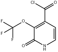 2-Hydroxy-3-(trifluoromethoxy)pyridine-4-carbonyl chloride Structure