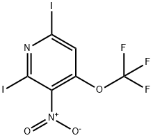 2,6-Diiodo-3-nitro-4-(trifluoromethoxy)pyridine Structure