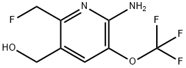 2-Amino-6-(fluoromethyl)-3-(trifluoromethoxy)pyridine-5-methanol Structure