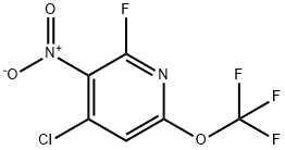 4-Chloro-2-fluoro-3-nitro-6-(trifluoromethoxy)pyridine Structure