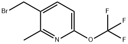 3-(Bromomethyl)-2-methyl-6-(trifluoromethoxy)pyridine Structure