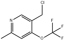 5-(Chloromethyl)-2-methyl-4-(trifluoromethoxy)pyridine Structure