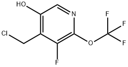 4-(Chloromethyl)-3-fluoro-5-hydroxy-2-(trifluoromethoxy)pyridine Structure