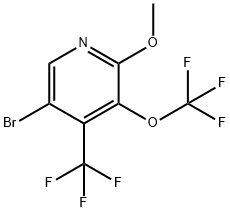 5-Bromo-2-methoxy-3-(trifluoromethoxy)-4-(trifluoromethyl)pyridine Structure