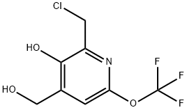 2-(Chloromethyl)-3-hydroxy-6-(trifluoromethoxy)pyridine-4-methanol Structure