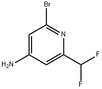 4-Amino-2-bromo-6-(difluoromethyl)pyridine 구조식 이미지